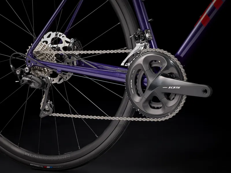 Trek Emonda ALR 5 Disc Road Race Bike 2022 in Purple and Black-9